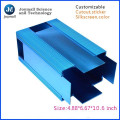Caja de fundición de aluminio de color azul